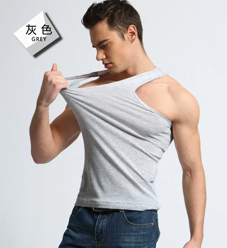 3pcs/lot Cotton Mens Underwear Sleeveless Tank Top Solid Muscle Vest Undershirts O-neck Gymclothing T-shirt men's vest Male 4XL