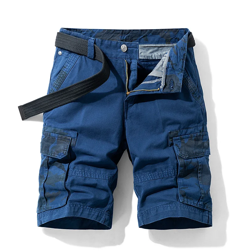 2026 Summer New Camouflage Tactical Cargo Shorts Men Khaki Jogger Military Cargo Shorts Men Cotton Casual Loose Men Shorts