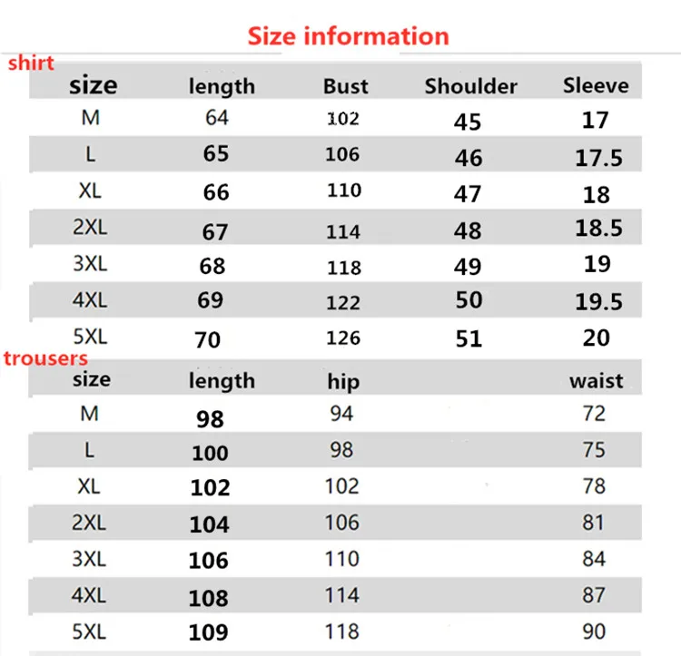 (Shirt + trousers) summer men shirt Man Cotton shirts Short sleeve men's casual shirts men A set of clothes size M-5XL