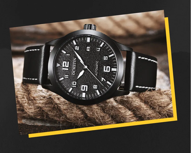 OCHSTIN Men Automatic Mechanical Watch Luxury Casual Dress Military Outdoor Sports Army Mens Wristwatches Waterproof Male Clock