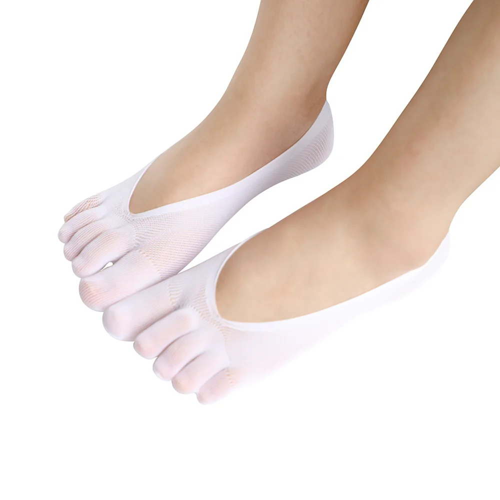 Socks women's Short Socks Ladies Invisible Lace White Socks With Fingers Female Transparent Sock Girls tt018 1pair=2pcs