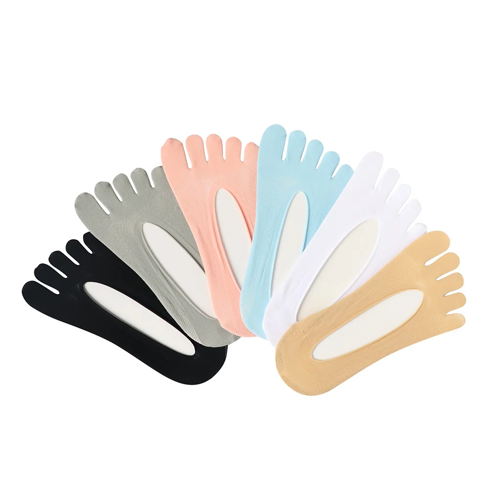 Socks women's Short Socks Ladies Invisible Lace White Socks With Fingers Female Transparent Sock Girls tt018 1pair=2pcs