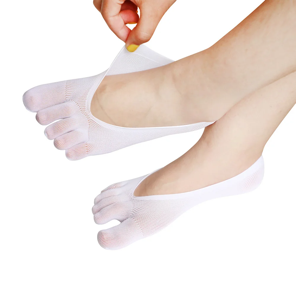 Socks women's Short Socks Ladies Invisible Lace White Socks With Fingers Female Transparent Sock Girls tt018 1pair=2pcs