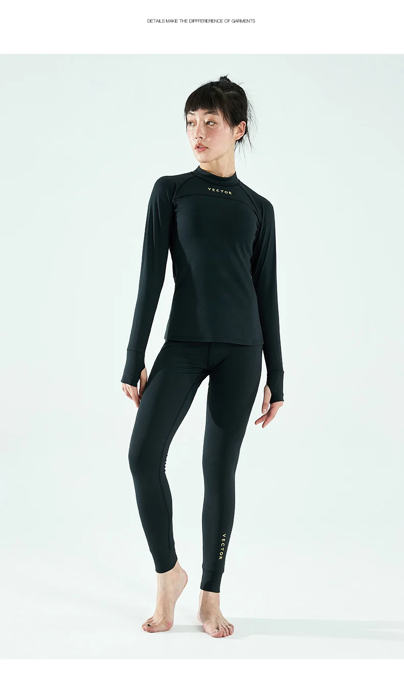 VECTOR Women Ultra Soft Winter Quick Dry Base Layering Set Microfiber Fleece Thermal Underwear Long Johns Set Clothes Plus Pants