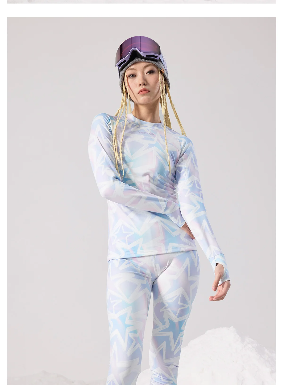 VECTOR Women Ultra Soft Winter Quick Dry Base Layering Set Microfiber Fleece Thermal Underwear Long Johns Set Clothes Plus Pants