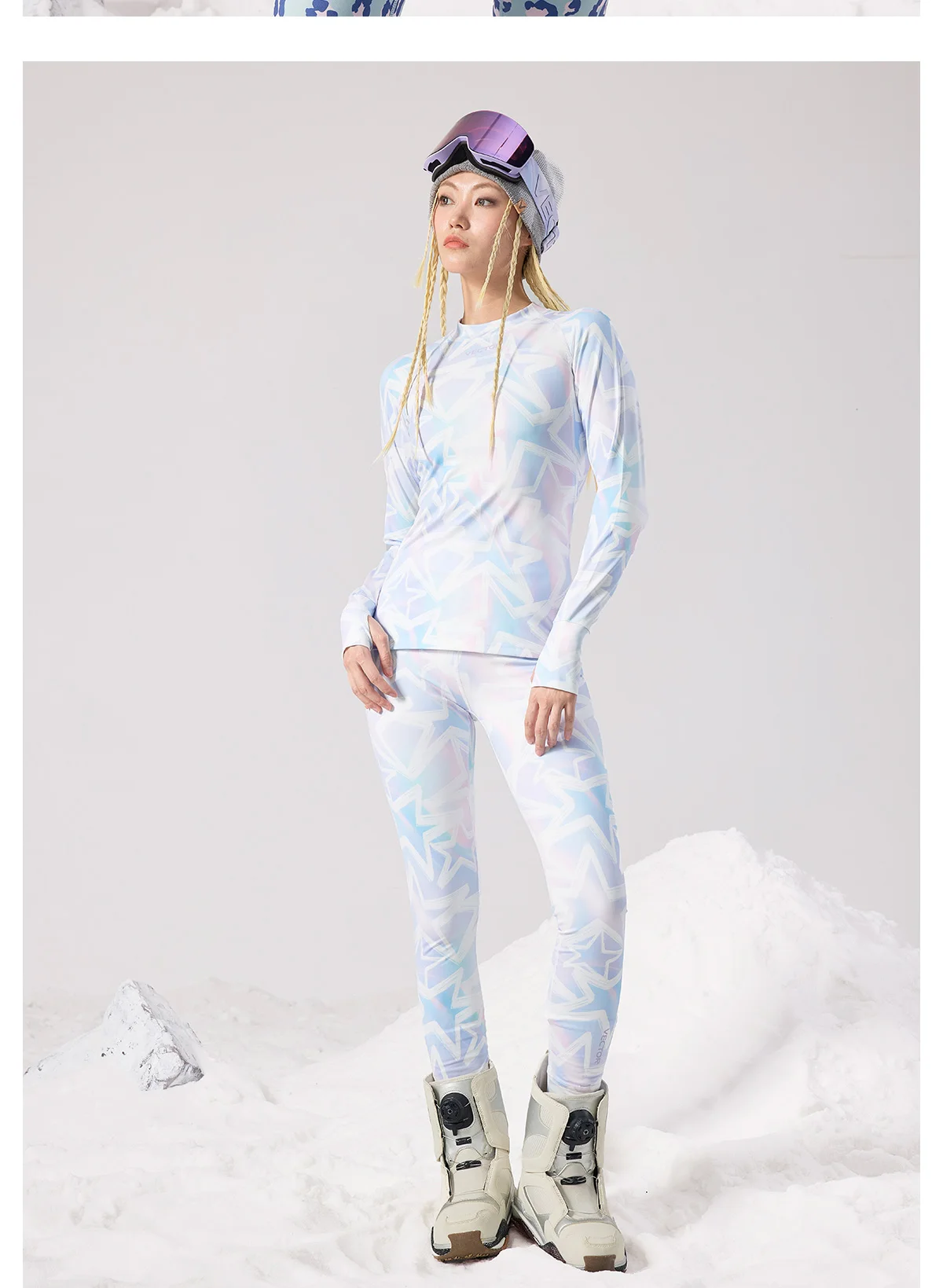 VECTOR Women Ultra Soft Winter Quick Dry Base Layering Set Microfiber Fleece Thermal Underwear Long Johns Set Clothes Plus Pants