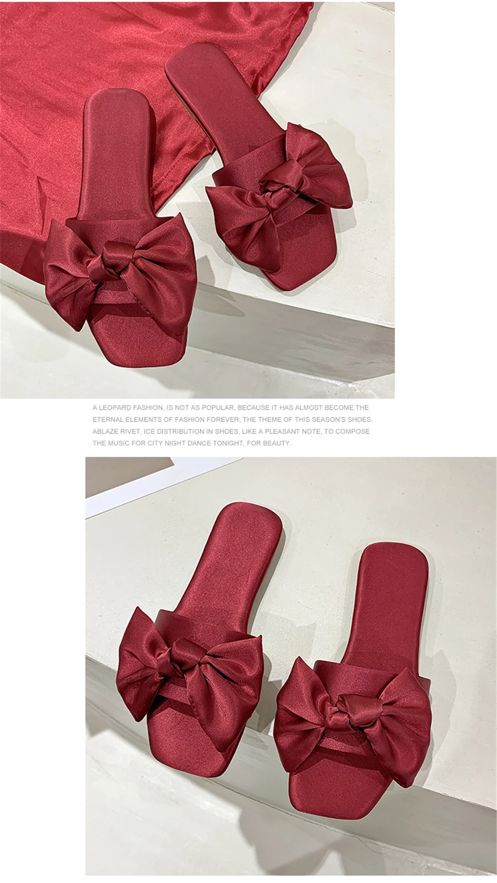 New Fashion Satins Wedding Slippers Luxury Women Peep Toe Bedroom Home Sandals Bride Bridesmaid Wedding Shoes With Silk Bow