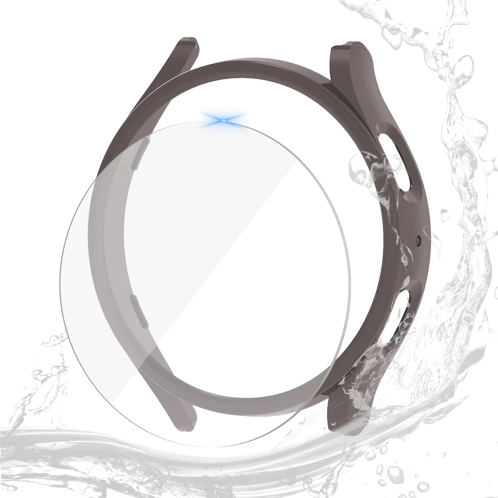 Glass+Case for Samsung Galaxy Watch 5/5 Pro Waterproof PC Galaxy Watch 5 40mm 44mm Cover Watch 5 Pro 45mm Cover+Screen Protector