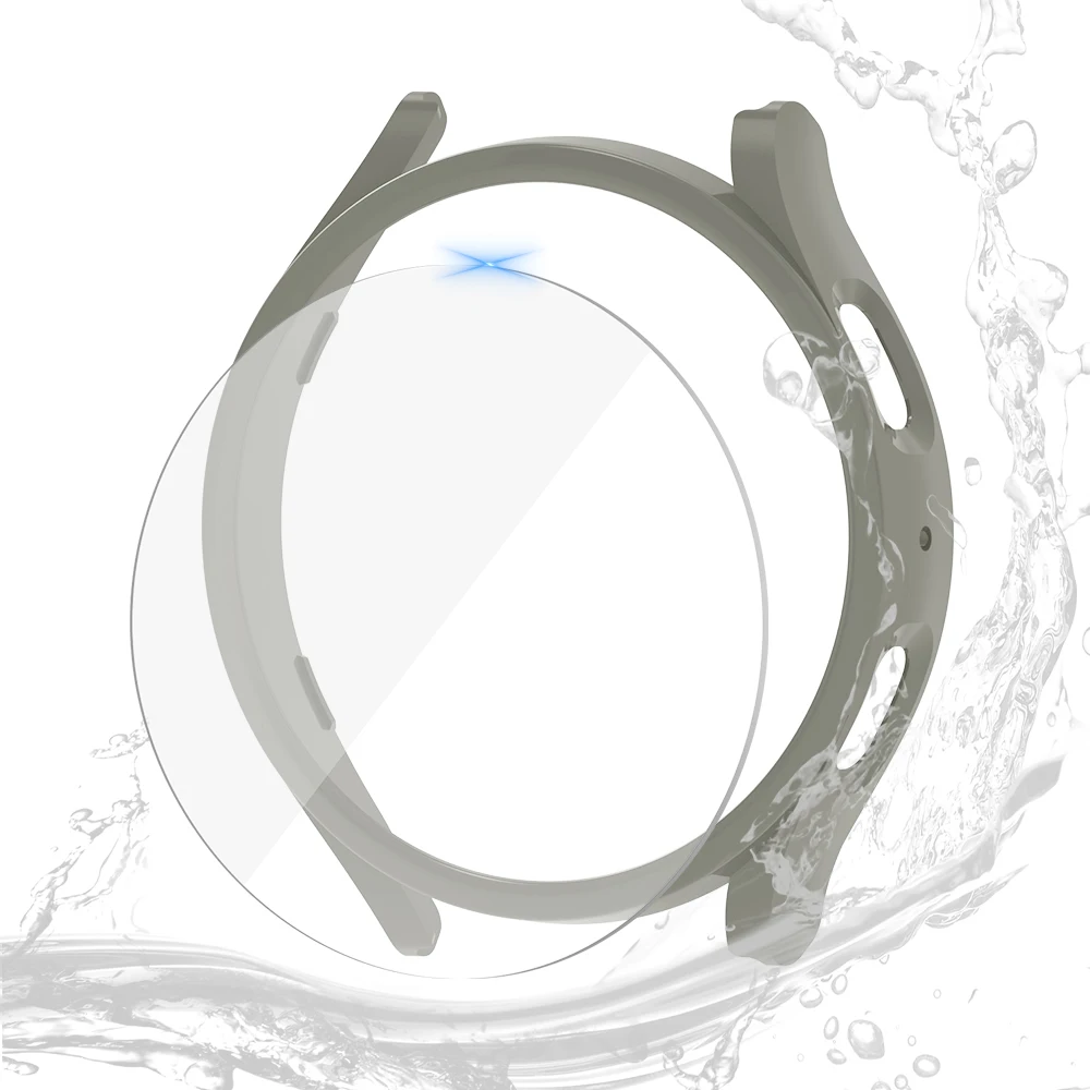 Glass+Case for Samsung Galaxy Watch 5/5 Pro Waterproof PC Galaxy Watch 5 40mm 44mm Cover Watch 5 Pro 45mm Cover+Screen Protector