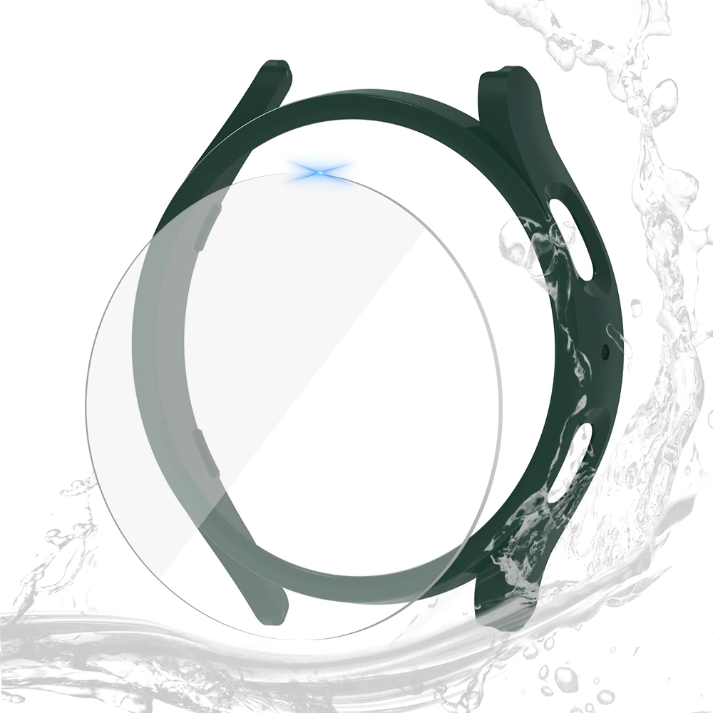Glass+Case for Samsung Galaxy Watch 5/5 Pro Waterproof PC Galaxy Watch 5 40mm 44mm Cover Watch 5 Pro 45mm Cover+Screen Protector