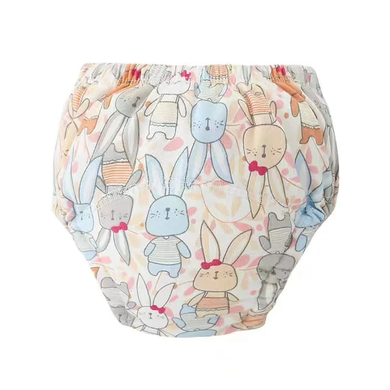 6 Layers Baby Elinfant 2 Size Diapers For Swimming Absorbent Ecological Diapers Reusable Training Panties Happy Flute Newborn
