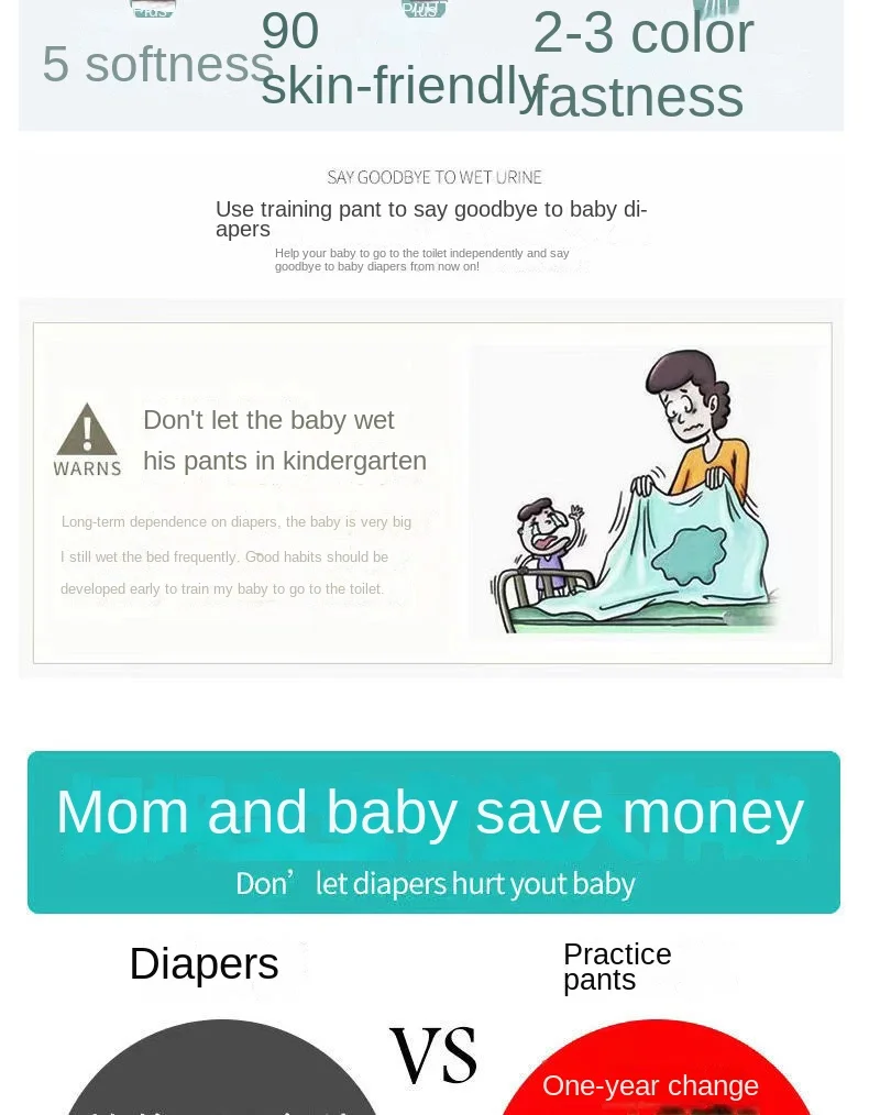 6 Layers Baby Elinfant 2 Size Diapers For Swimming Absorbent Ecological Diapers Reusable Training Panties Happy Flute Newborn
