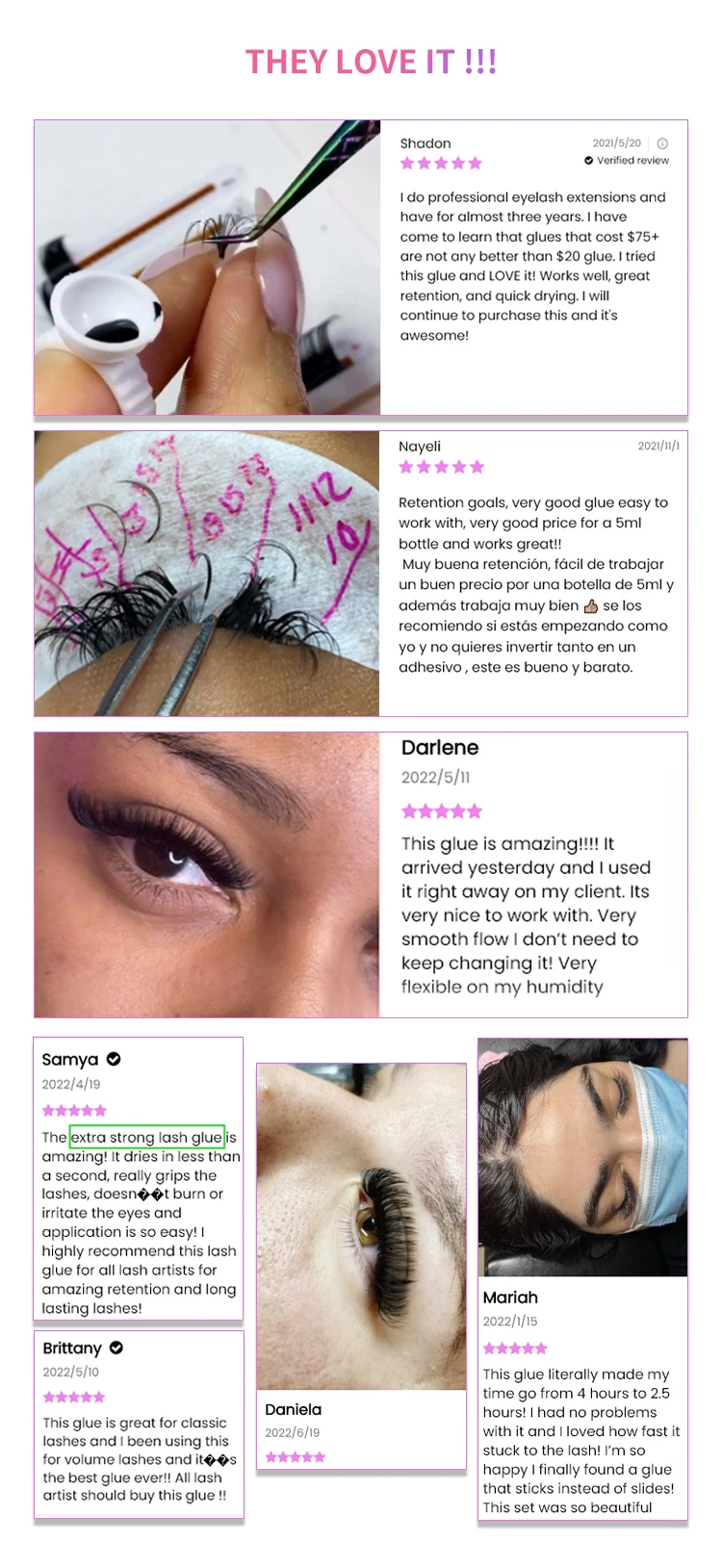 VEYES INC Eyelash Extension Glue 0.5-1 Sec Drying (0.17fl.oz / 5ml) Up to 8 Weeks Retention Adhesive Salon Use for Lash Tech