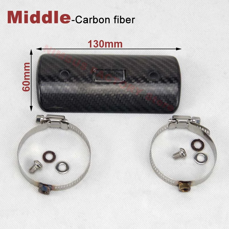 Motorcycle Exhaust Carbon Fiber Protector Heat Shield Guard Anti-scalding Cover For AR for Mivv for Yoshimura for Akrap for Leov