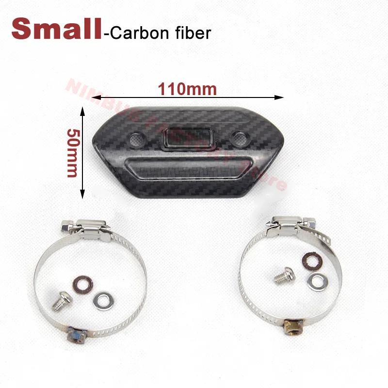 Motorcycle Exhaust Carbon Fiber Protector Heat Shield Guard Anti-scalding Cover For AR for Mivv for Yoshimura for Akrap for Leov