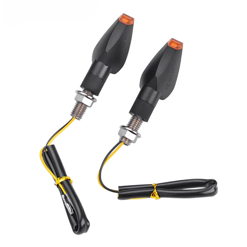 1PCS Universal 12V  Motorcycle Turn Signal Lamp Amber Light Indicator 14 LED