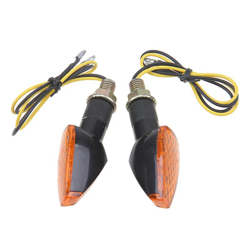 1PCS Universal 12V  Motorcycle Turn Signal Lamp Amber Light Indicator 14 LED