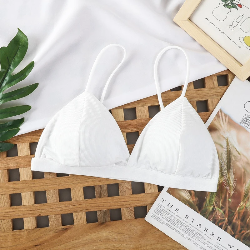 Seamless Bras For Women Thin Strap Wireless Push Up Bra Backless Triangle Cup Tube Top Comfort Underwear Bralette Sexy Lingerie