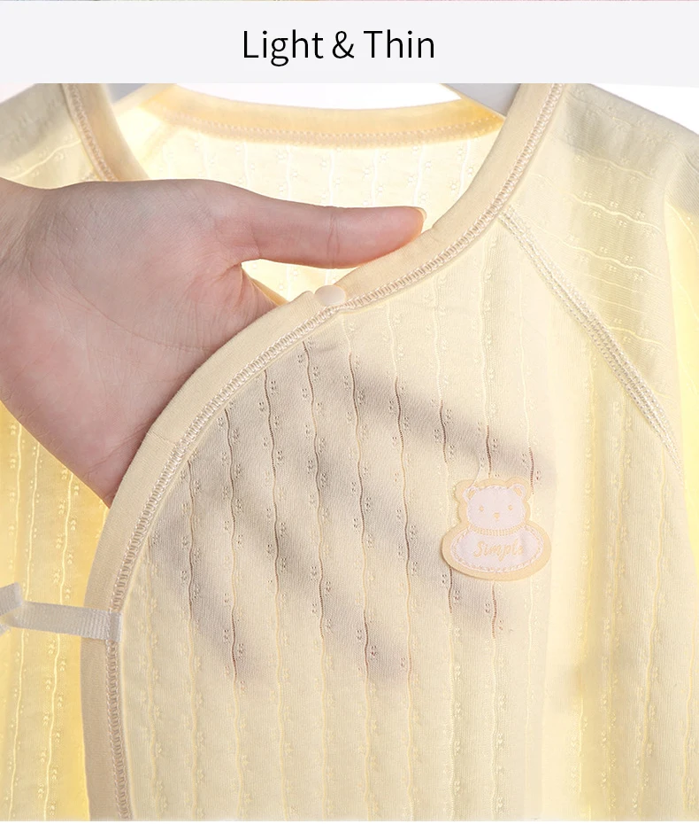 Baby Thin Summer Jumpsuit Clothes Short Sleeve Romper Boy Newborn Solid Girl Sleep Gown Infant Organic Cotton Rompers