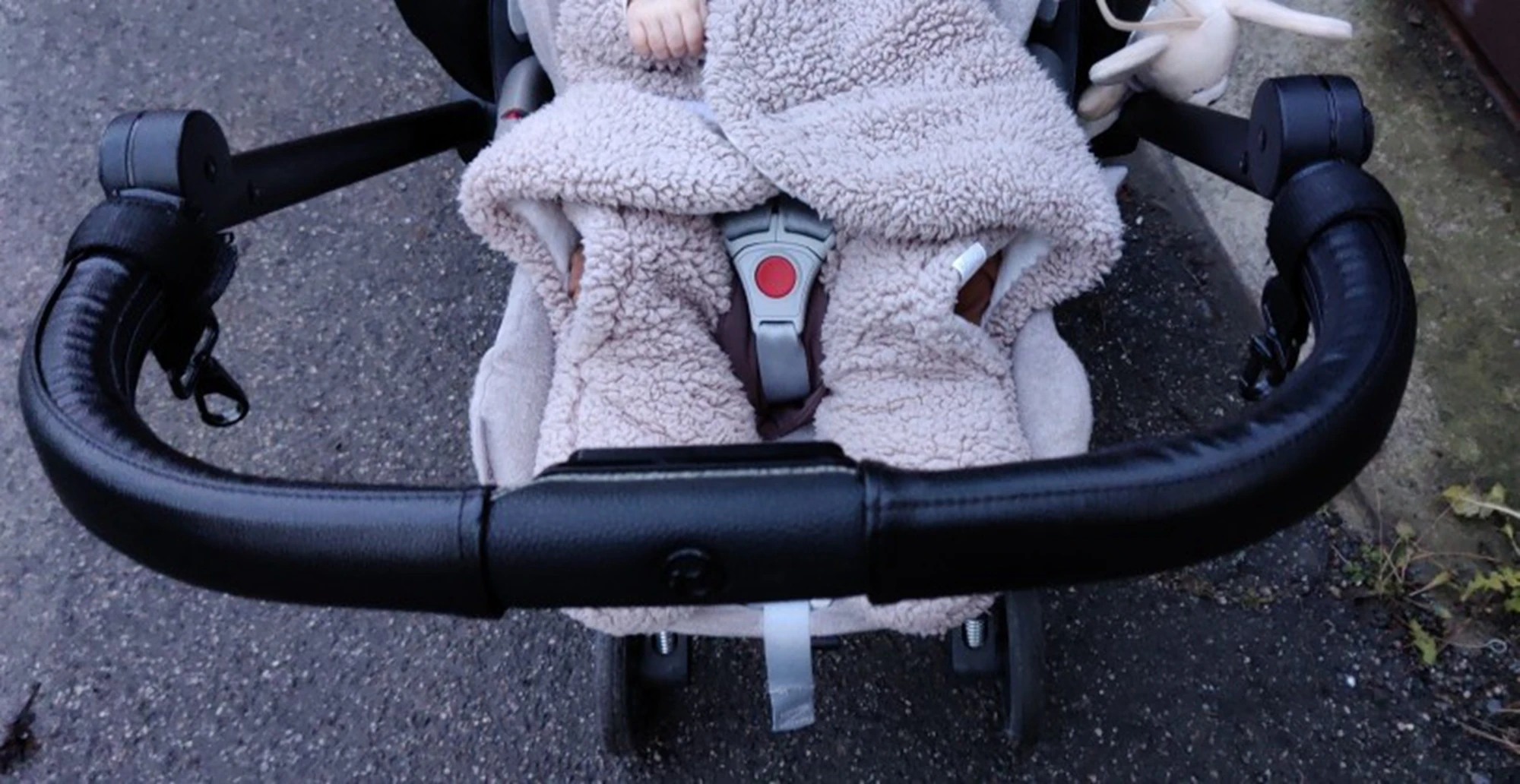 Stroller PU Leather Handle Covers Fit For Cybex Mios Pram Bumper Sleeve Case Armrests Protective Cover Stroller Accessories