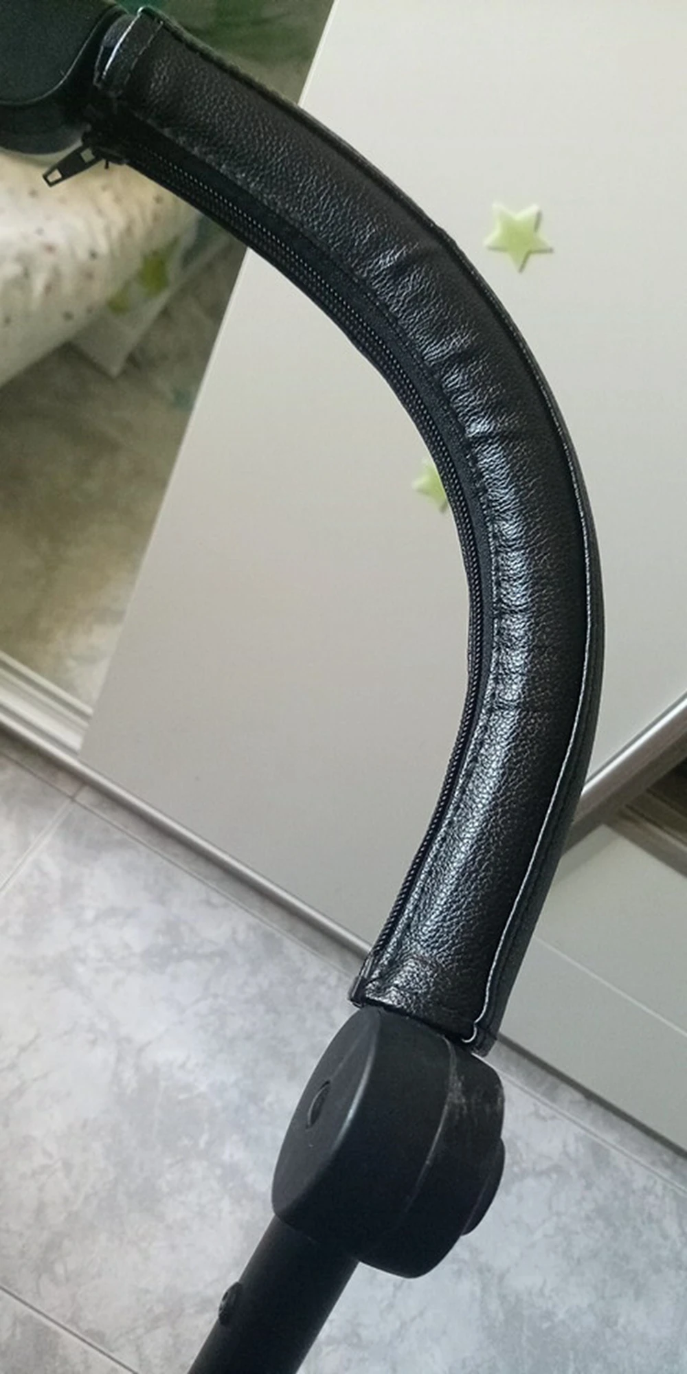 Stroller PU Leather Handle Covers Fit For Cybex Mios Pram Bumper Sleeve Case Armrests Protective Cover Stroller Accessories