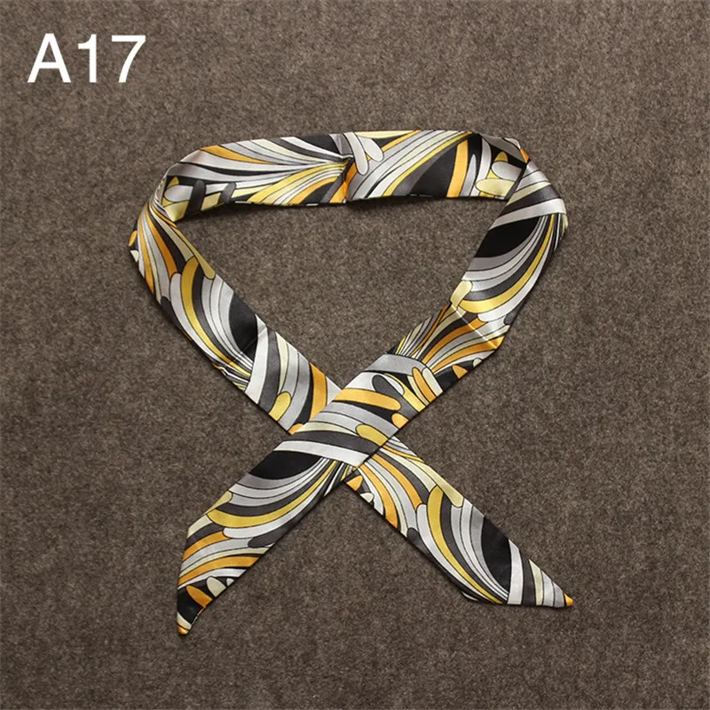 New Skinny Scarves Handle Bag Scarf Brand Silk Scarf For Women Fashion Head Scarf Wraps Bag Decoration Dropshipp