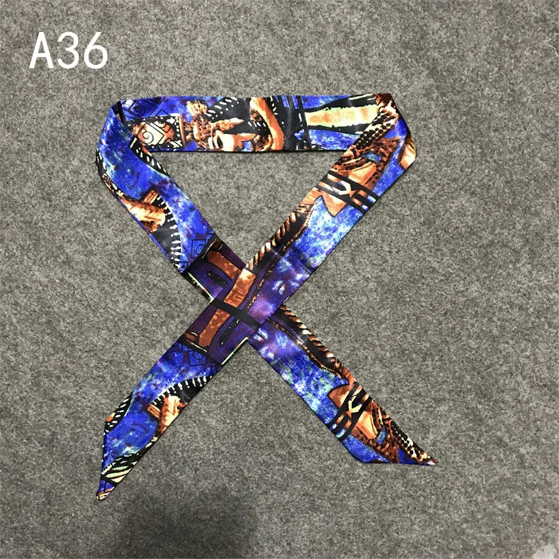New Skinny Scarves Handle Bag Scarf Brand Silk Scarf For Women Fashion Head Scarf Wraps Bag Decoration Dropshipp
