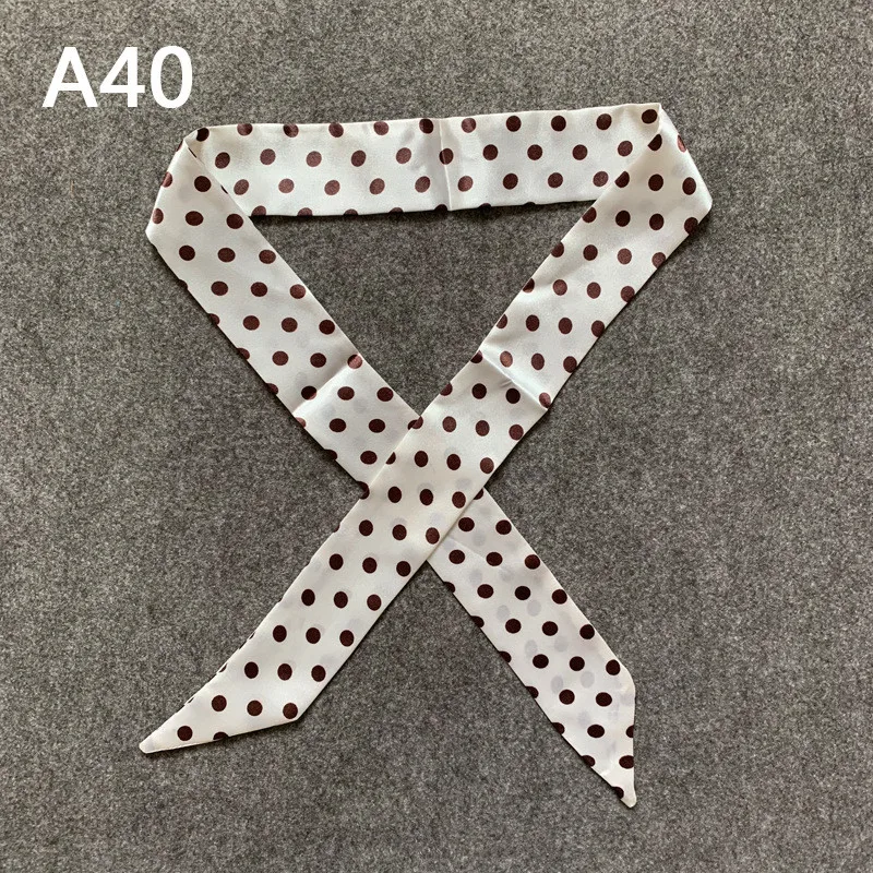 New Skinny Scarves Handle Bag Scarf Brand Silk Scarf For Women Fashion Head Scarf Wraps Bag Decoration Dropshipp