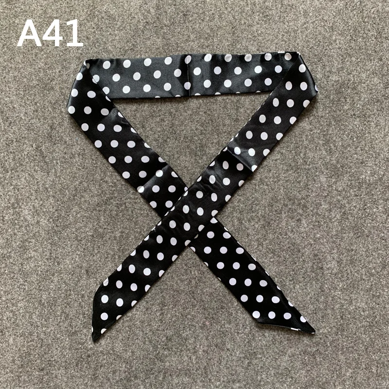 New Skinny Scarves Handle Bag Scarf Brand Silk Scarf For Women Fashion Head Scarf Wraps Bag Decoration Dropshipp