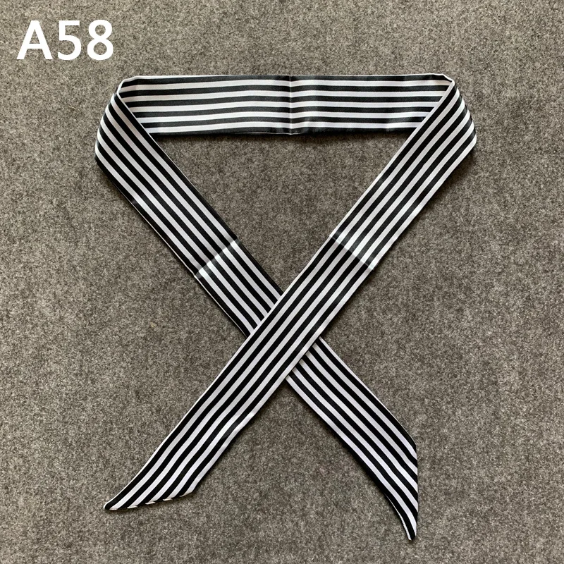New Skinny Scarves Handle Bag Scarf Brand Silk Scarf For Women Fashion Head Scarf Wraps Bag Decoration Dropshipp