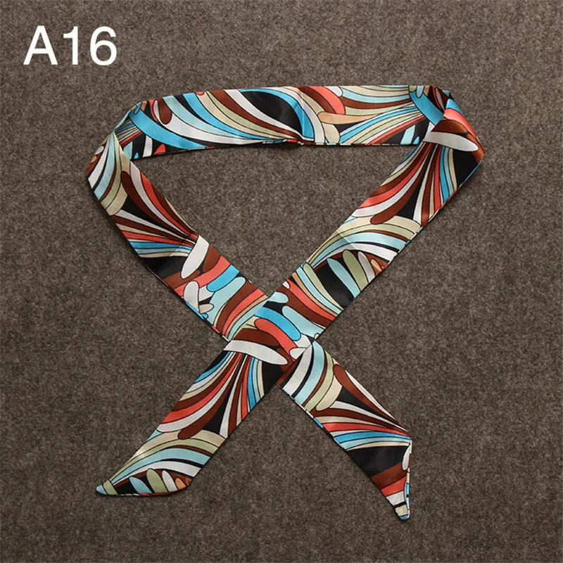 New Skinny Scarves Handle Bag Scarf Brand Silk Scarf For Women Fashion Head Scarf Wraps Bag Decoration Dropshipp