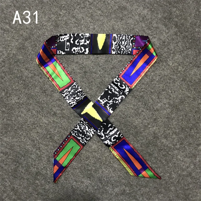 New Skinny Scarves Handle Bag Scarf Brand Silk Scarf For Women Fashion Head Scarf Wraps Bag Decoration Dropshipp