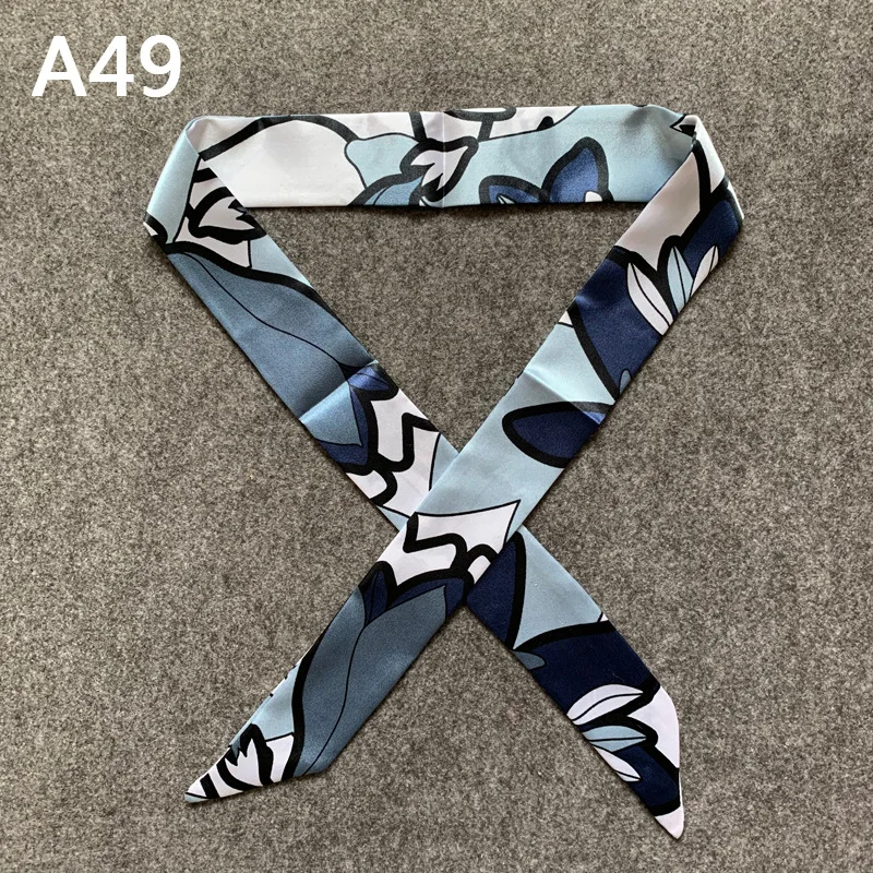New Skinny Scarves Handle Bag Scarf Brand Silk Scarf For Women Fashion Head Scarf Wraps Bag Decoration Dropshipp
