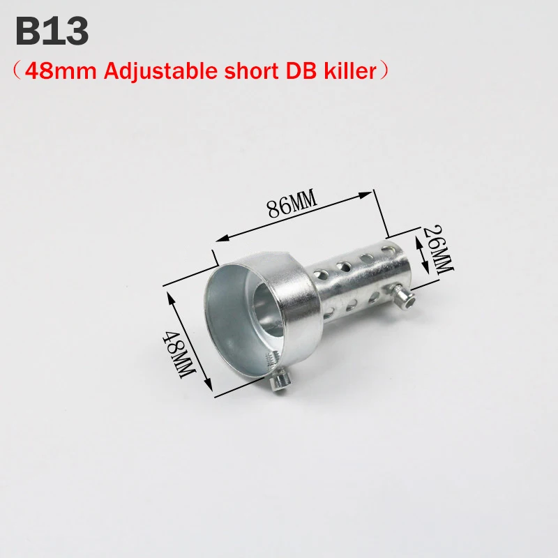 DB Killer Silencer Noise Sound Exhaust Adjustable Muffler Silencer 35mm/42mm/45mm/48mm/60mm