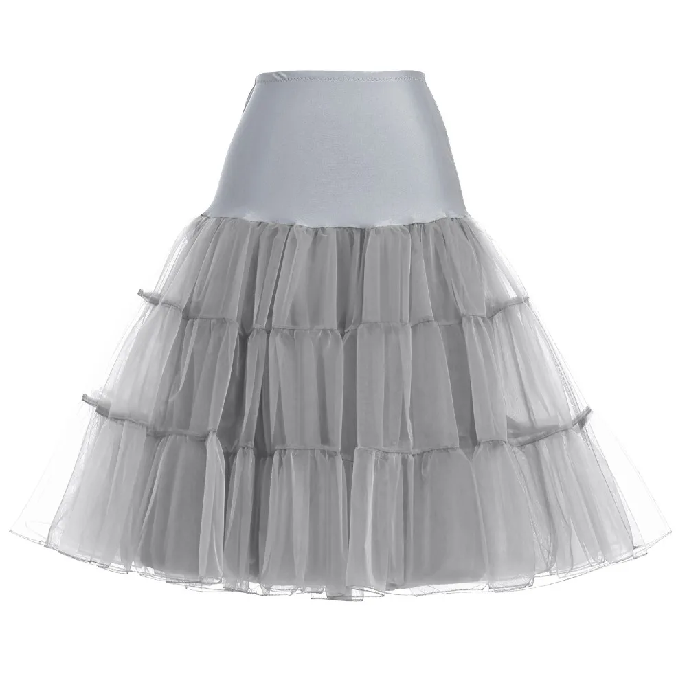 Puffy Short Organza Halloween Women Crinoline Vintage Bridal Petticoat for Wedding Evening Cosplay Underskirt Rockabilly Tutu