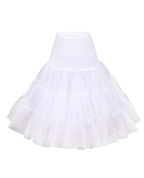 Puffy Short Organza Halloween Women Crinoline Vintage Bridal Petticoat for Wedding Evening Cosplay Underskirt Rockabilly Tutu