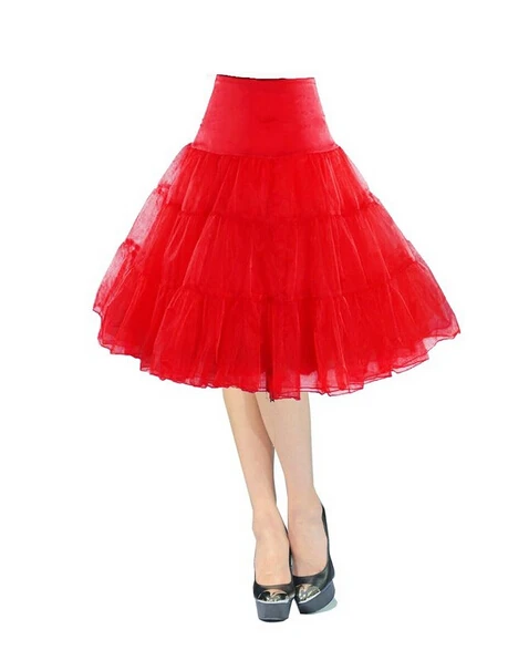 Puffy Short Organza Halloween Women Crinoline Vintage Bridal Petticoat for Wedding Evening Cosplay Underskirt Rockabilly Tutu