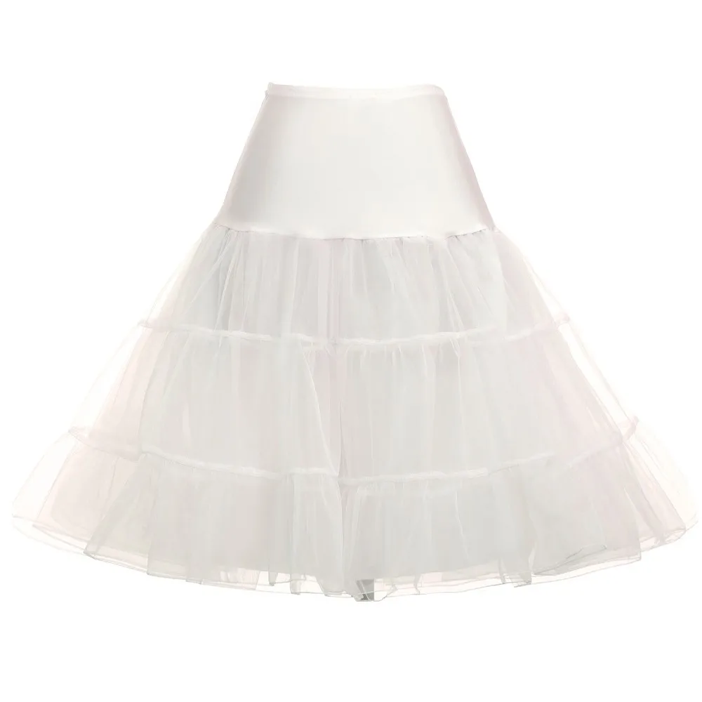 Puffy Short Organza Halloween Women Crinoline Vintage Bridal Petticoat for Wedding Evening Cosplay Underskirt Rockabilly Tutu