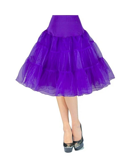 Puffy Short Organza Halloween Women Crinoline Vintage Bridal Petticoat for Wedding Evening Cosplay Underskirt Rockabilly Tutu