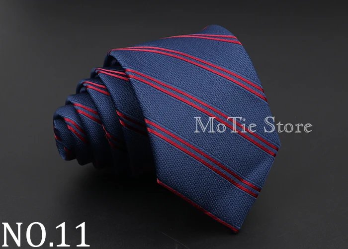 Fashion Men's Classic Stripe Ties Wedding Business Neckties Jacquard Narrow Tie Party Formal Suit Shirt Gravatas Accessory Gift