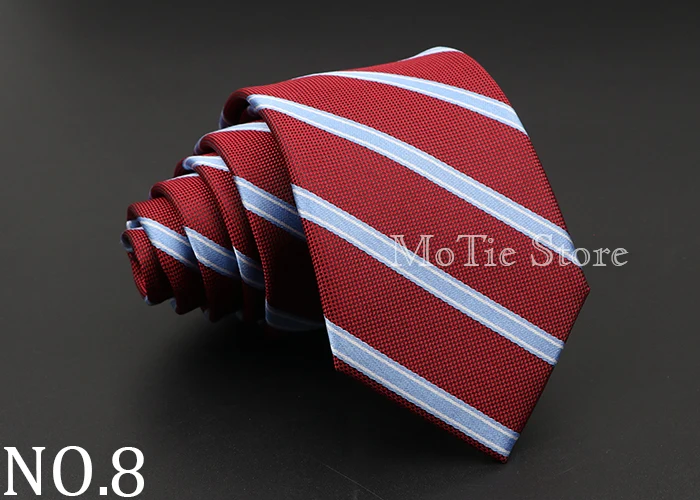 Fashion Men's Classic Stripe Ties Wedding Business Neckties Jacquard Narrow Tie Party Formal Suit Shirt Gravatas Accessory Gift