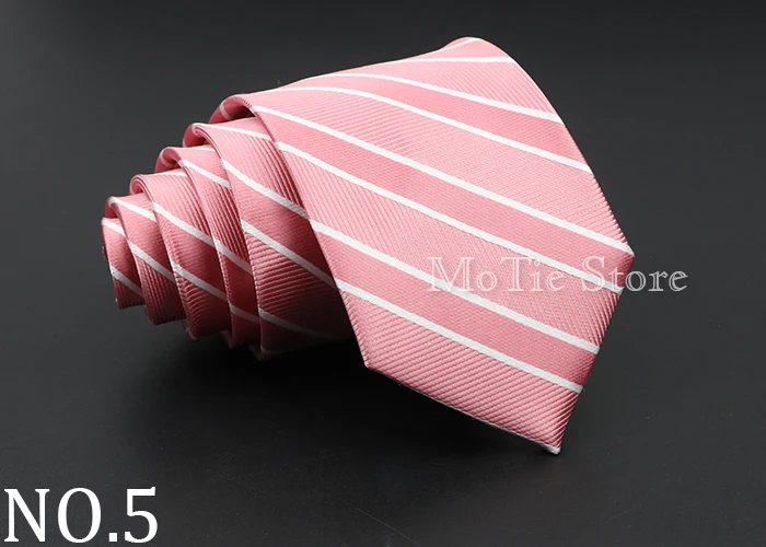 Fashion Men's Classic Stripe Ties Wedding Business Neckties Jacquard Narrow Tie Party Formal Suit Shirt Gravatas Accessory Gift
