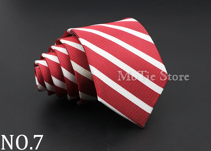 Fashion Men's Classic Stripe Ties Wedding Business Neckties Jacquard Narrow Tie Party Formal Suit Shirt Gravatas Accessory Gift