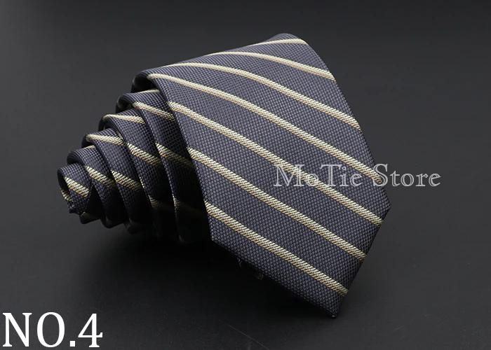 Fashion Men's Classic Stripe Ties Wedding Business Neckties Jacquard Narrow Tie Party Formal Suit Shirt Gravatas Accessory Gift