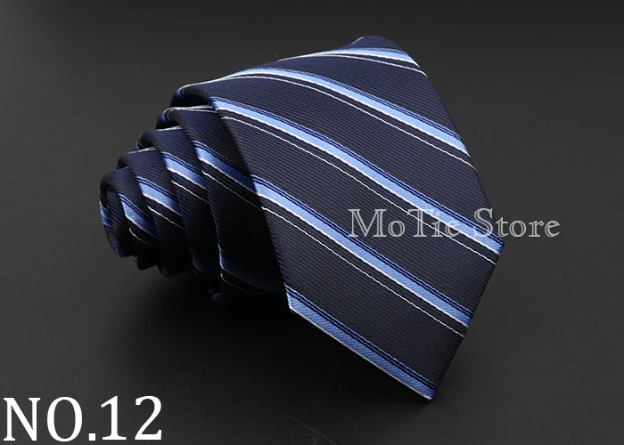 Fashion Men's Classic Stripe Ties Wedding Business Neckties Jacquard Narrow Tie Party Formal Suit Shirt Gravatas Accessory Gift