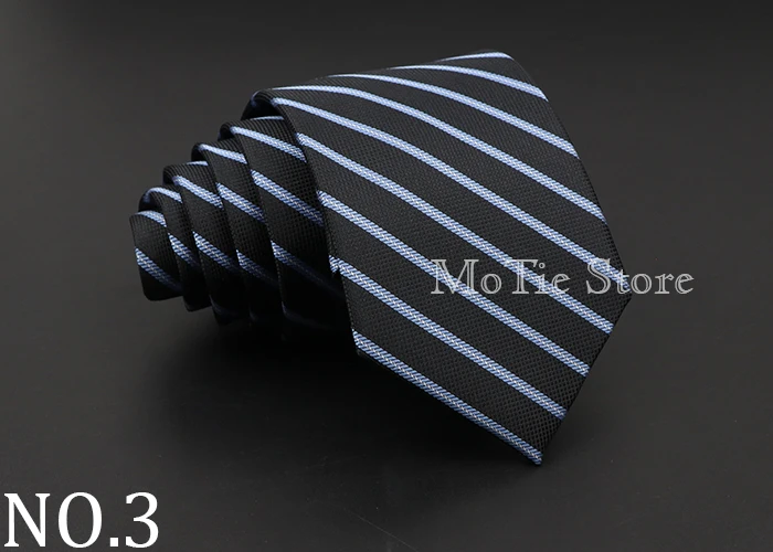 Fashion Men's Classic Stripe Ties Wedding Business Neckties Jacquard Narrow Tie Party Formal Suit Shirt Gravatas Accessory Gift
