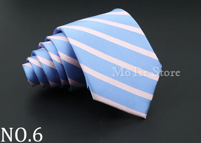 Fashion Men's Classic Stripe Ties Wedding Business Neckties Jacquard Narrow Tie Party Formal Suit Shirt Gravatas Accessory Gift