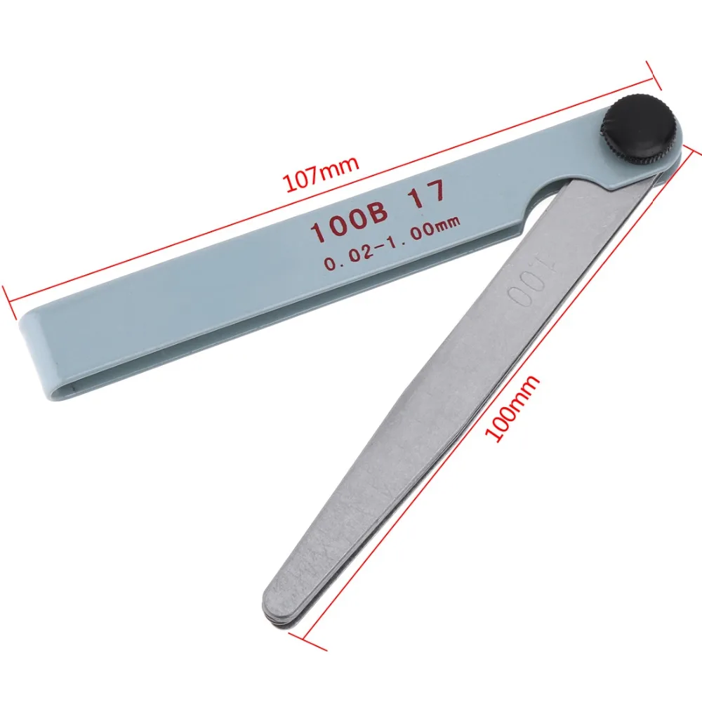 6pcs/lot Universal Motorcycle Engine Valve adjustment tool valve screw wrench 3/3.5/4mm 8mm 9mm 10mm Feeler gauge 0.02 to 1mm