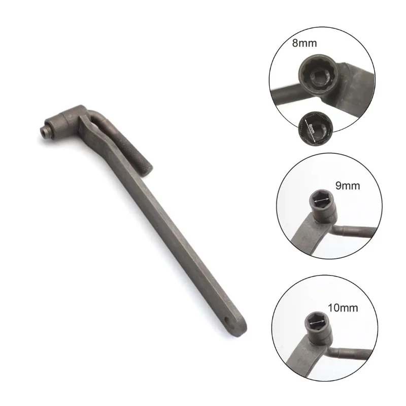 6pcs/lot Universal Motorcycle Engine Valve adjustment tool valve screw wrench 3/3.5/4mm 8mm 9mm 10mm Feeler gauge 0.02 to 1mm