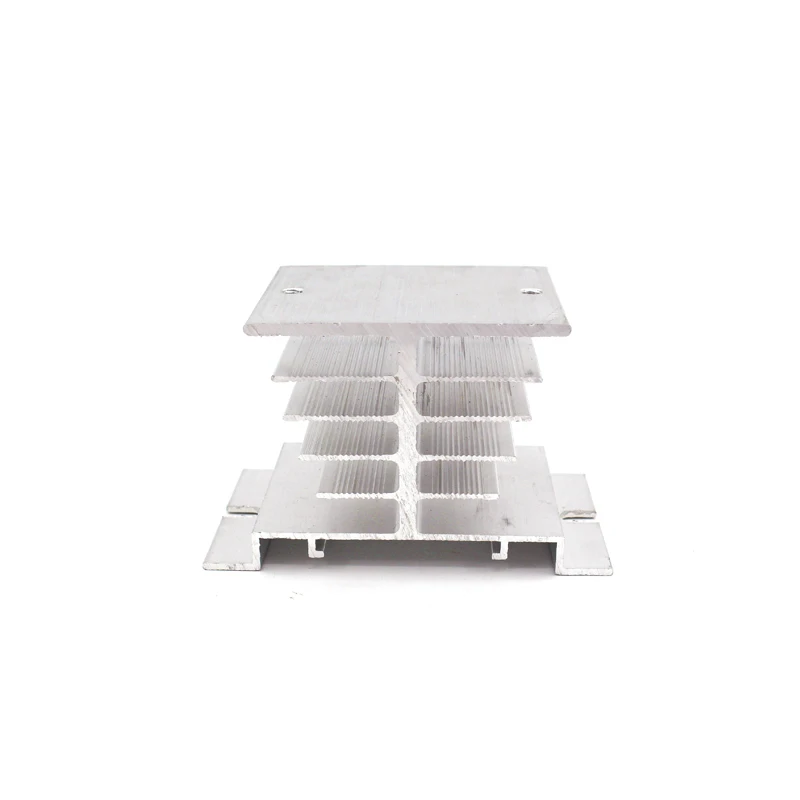 Mini Single Phase Solid State Relay SSR Aluminum Heat Sink Dissipation Radiator Newest Rail Mount For 10A-40A Relay